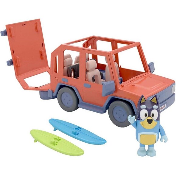 Bluey Heeler 4WD Family Vehicle With 2 Surfboards & Bandit NEW - Picture 2 of 3